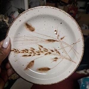 4 Vintage Stonehenge England Midwinter Stoneware Wild Oats Salad Bread Plates